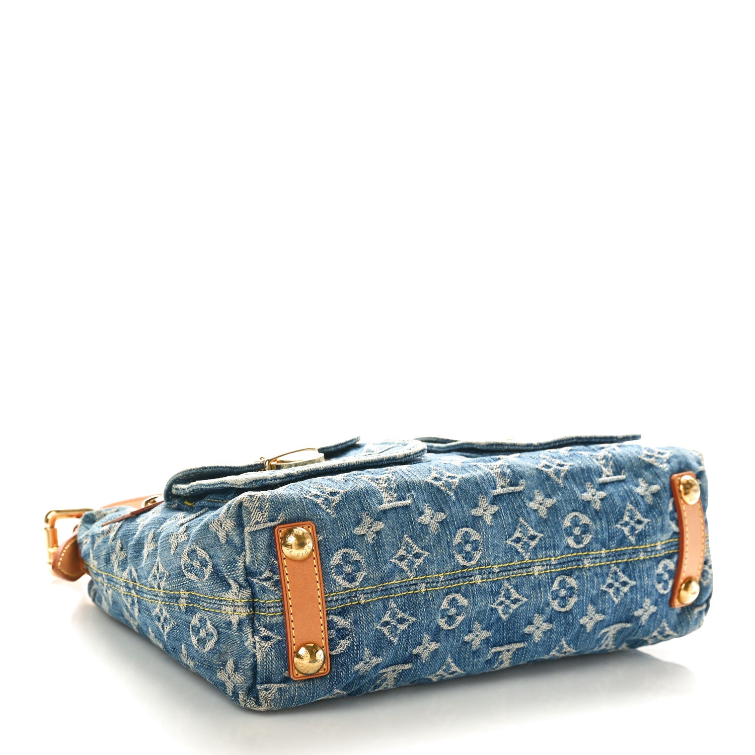 Louis Vuitton Monogram Denim Baggy PM Blue 4 of 13