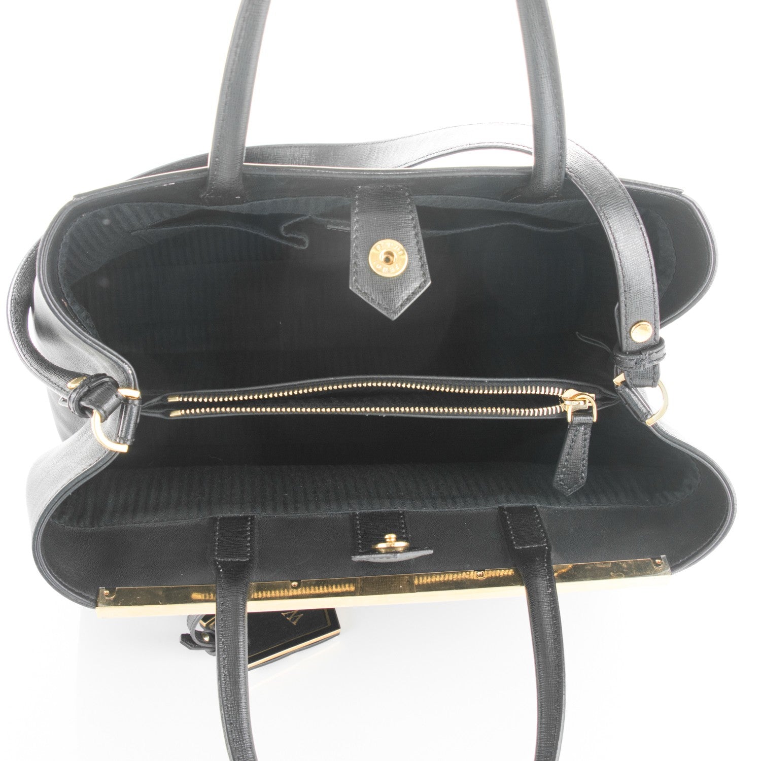 Fendi Vitello Elite Regular 2Jours Tote Black 5 of 9