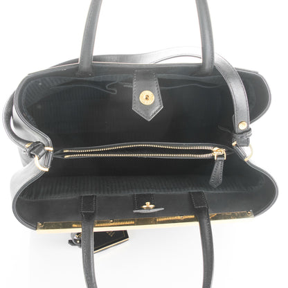 Fendi Vitello Elite Regular 2Jours Tote Black 5 of 9