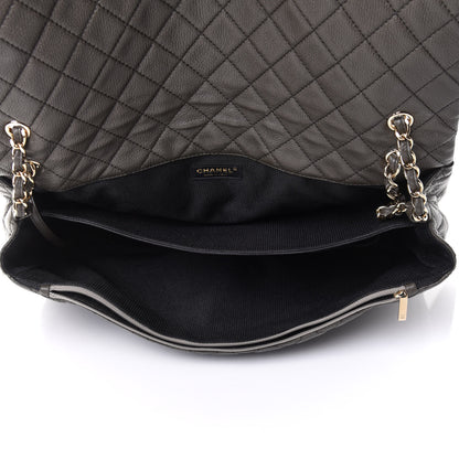 Chanel Calfskin Quilted XXL Travel Flap Bag Khaki 4 of 9