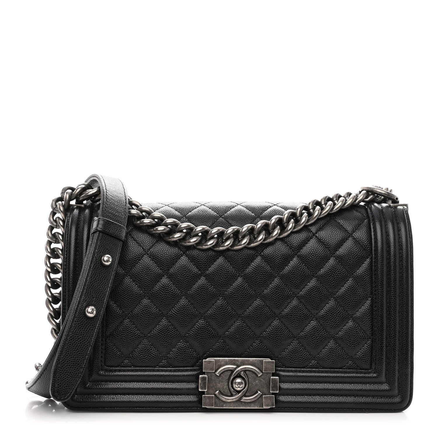 Chanel Caviar Quilted Medium Boy Flap Black 1 of 11