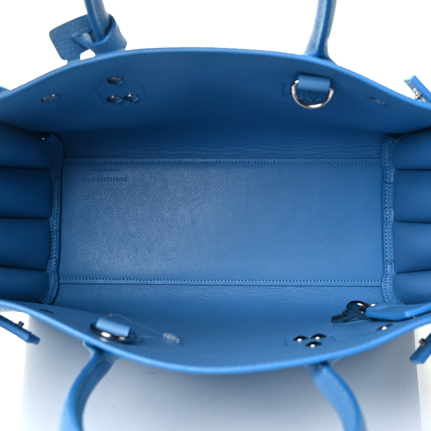 Saint Laurent Grained Calfskin Baby Sac De Jour Blue Clair 8 of 8