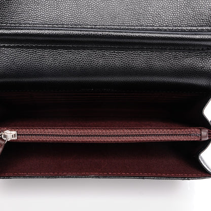 Chanel Caviar Quilted Square Wallet On Chain WOC Black 5 of 8