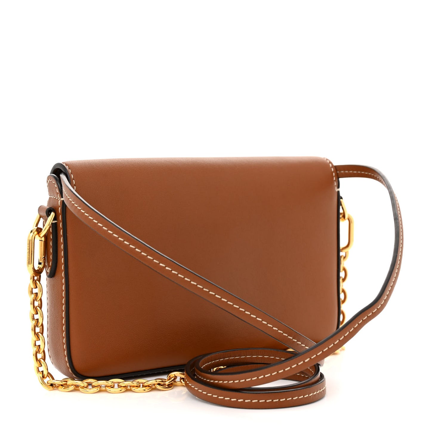Calfskin Enveloppe Crossbody Bag Cognac