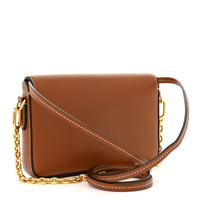 Moynat Calfskin Enveloppe Crossbody Bag Cognac 3 of 11