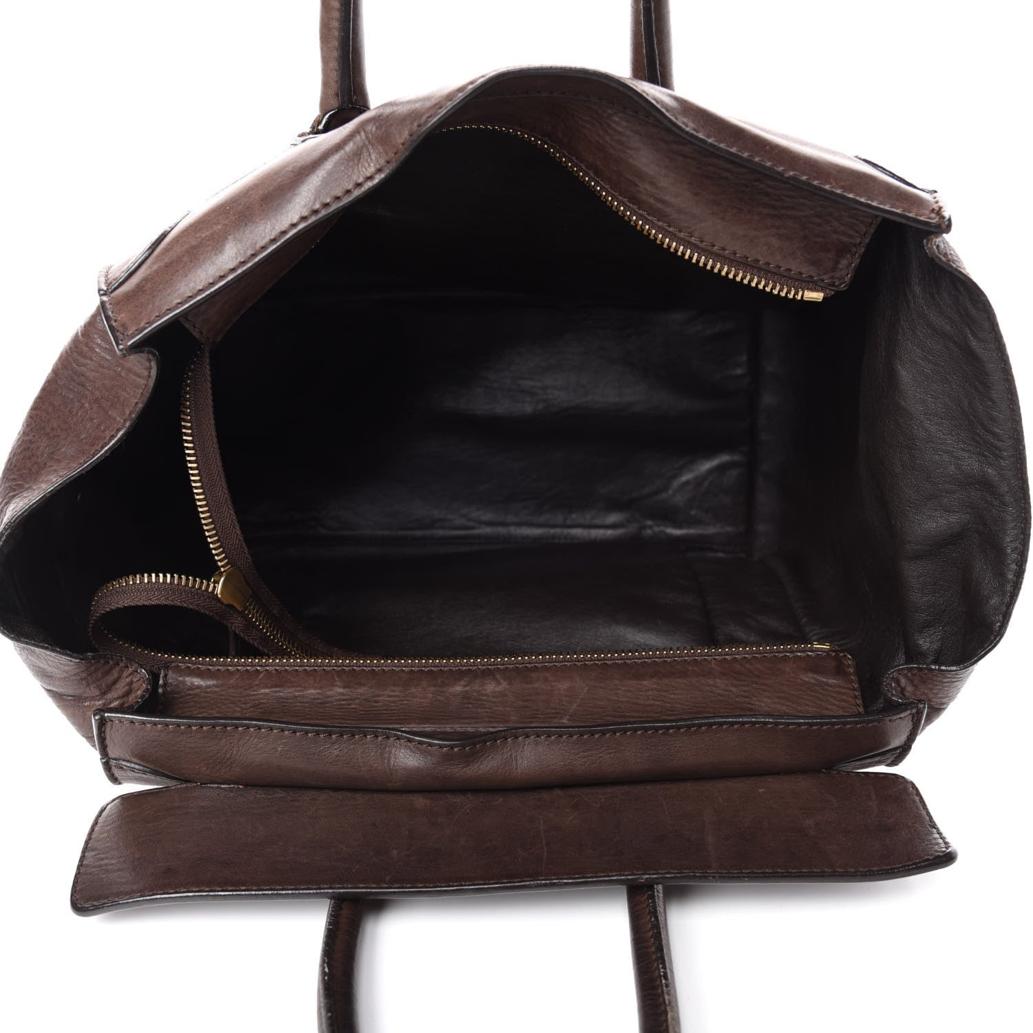 Celine Pebbled Calfskin Mini Luggage Brown 5 of 14