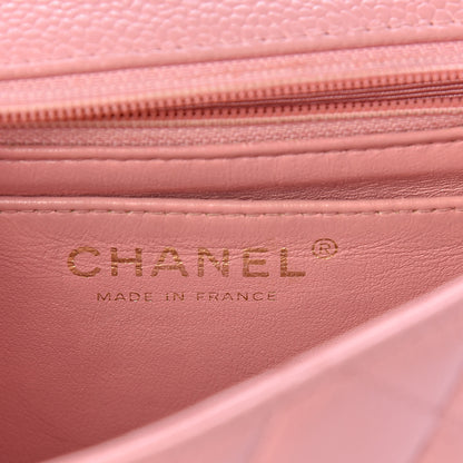 Chanel Caviar Quilted Mini Square Flap Pink 6 of 14