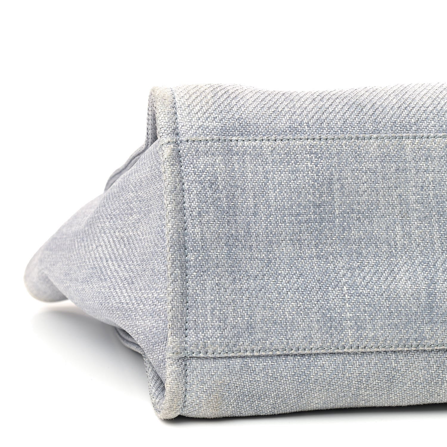Chanel Canvas Medium Deauville Tote Denim Blue 5 of 8