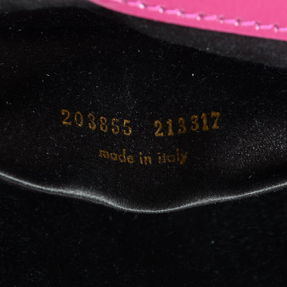 Saint Laurent Textured Patent Monogram Large Belle De Jour Clutch Fuchsia 7 of 7
