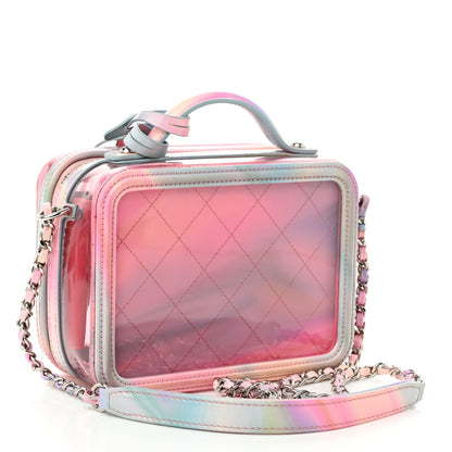 Chanel PVC Patent Calfskin Patent Lambskin Small CC Vanity Case Pink 3 of 10