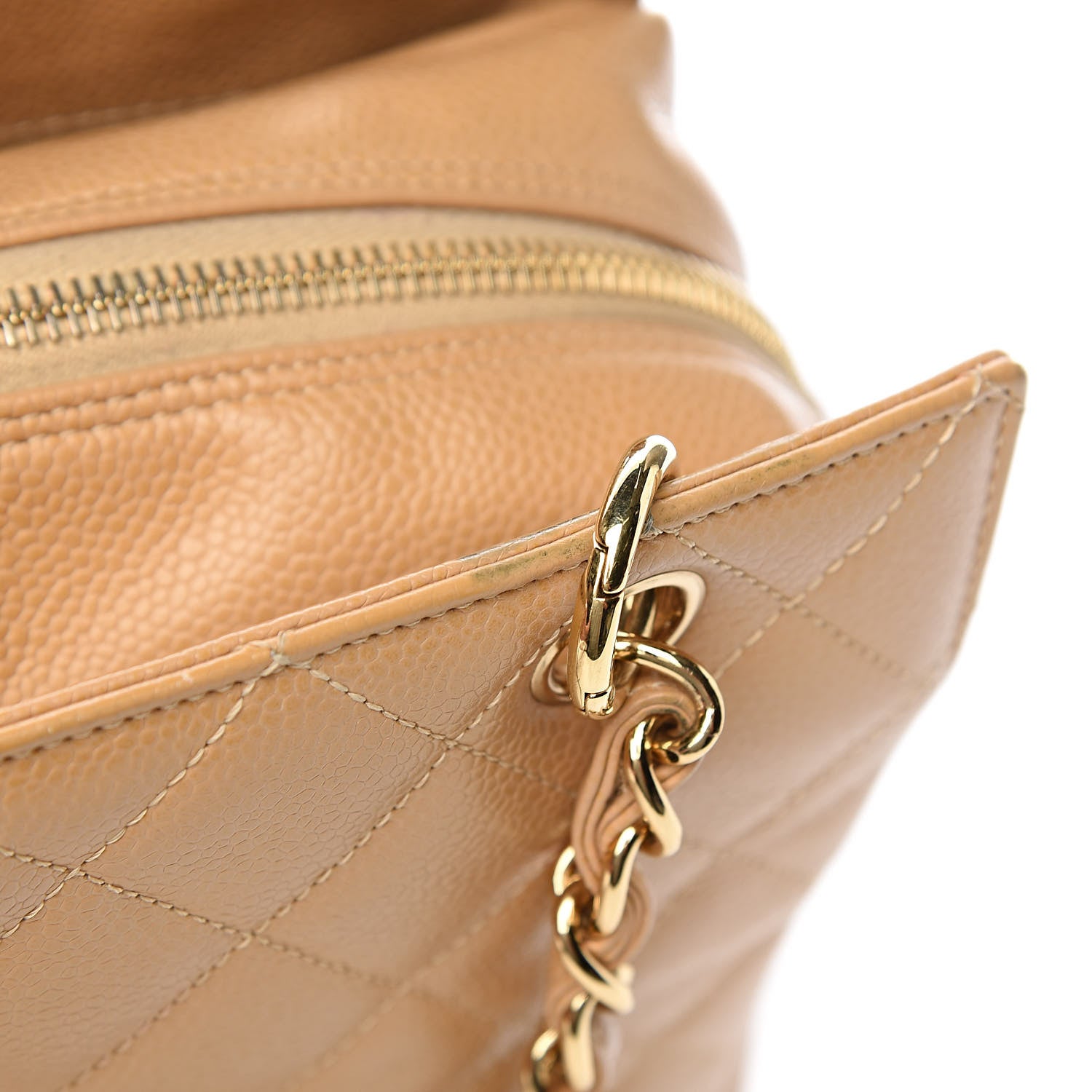 Chanel Caviar Quilted Petit Timeless Tote PTT Beige 8 of 17