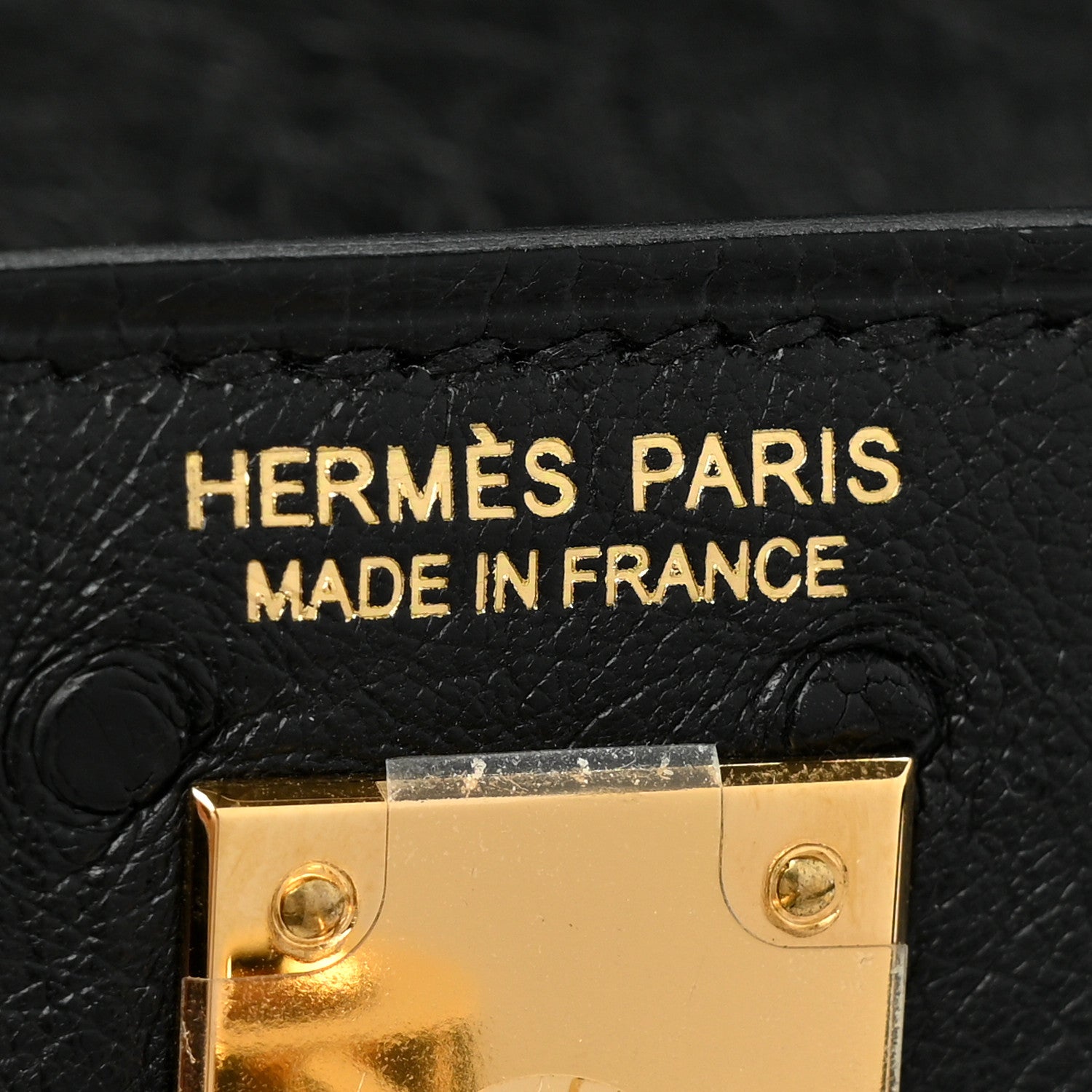 Hermes Ostrich Kelly Danse II Belt Bag Black 6 of 10