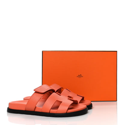 Hermes Epsom Womens Chypre Sandals 40 Rose Sorbet 9 of 9
