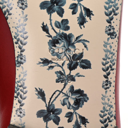 Gucci Malaga Kid Elaphe Yva Ballet Flats 38 Hibiscus Red 7 of 10