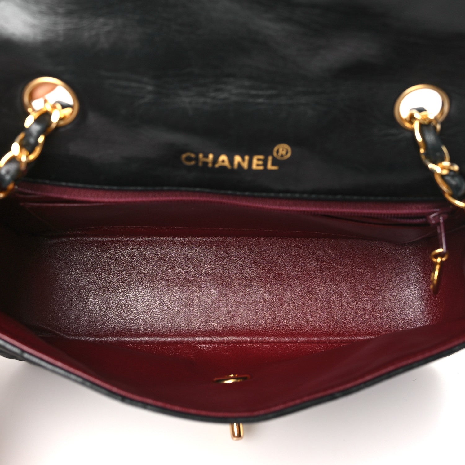 Chanel Lambskin Quilted Small Single Flap Black 5 of 10