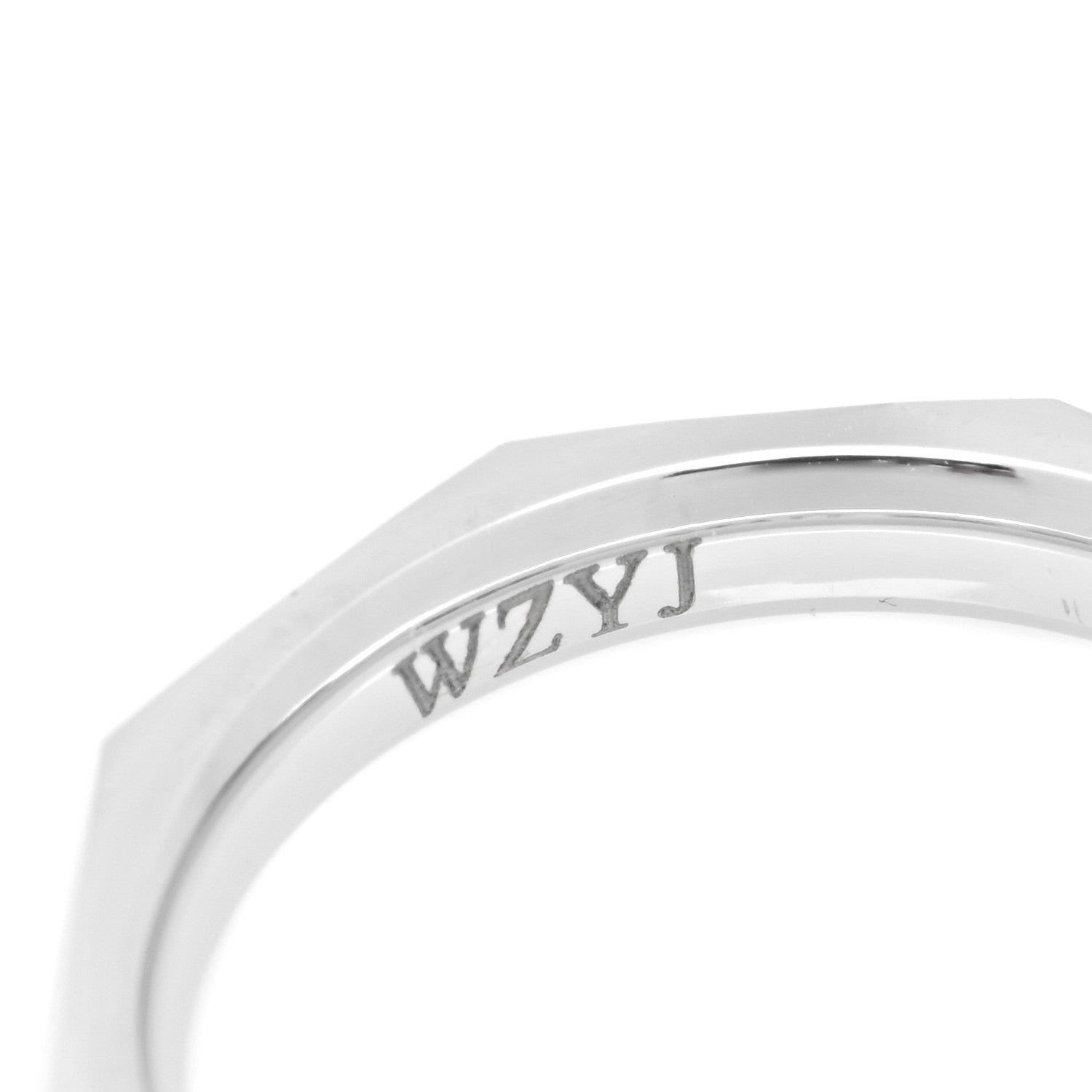 Graff 18K White Gold 3.2mm Laurence Graff Signature Wedding Band Ring 54 6.75 4 of 6