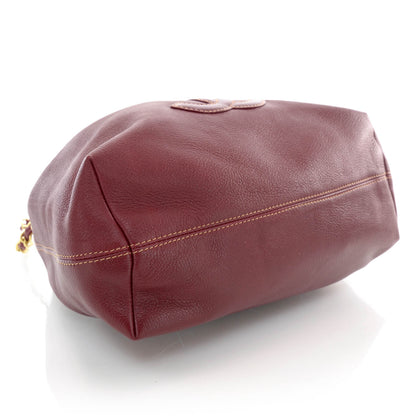 Chanel Calfskin CC Drawstring Bucket Bag Red 4 of 7