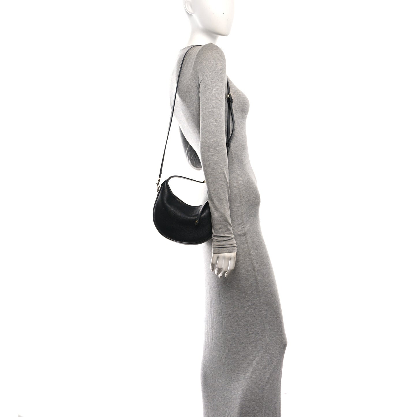 Supple Grained Calfskin Teen Lulu Shoulder Bag Black