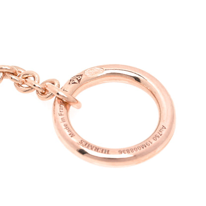 Hermes 18K Rose Gold Diamond TPM Vertige Coeur Necklace ST 6 of 7