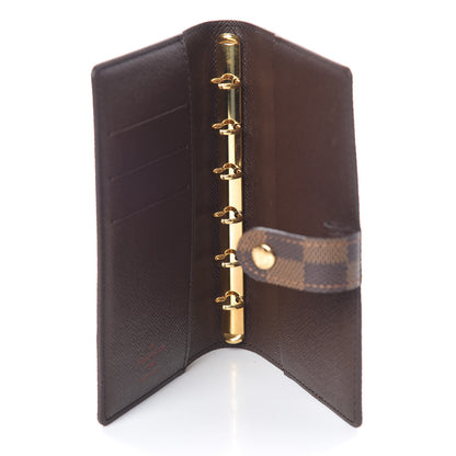 Louis Vuitton Damier Ebene Small Ring Agenda Cover 5 of 6