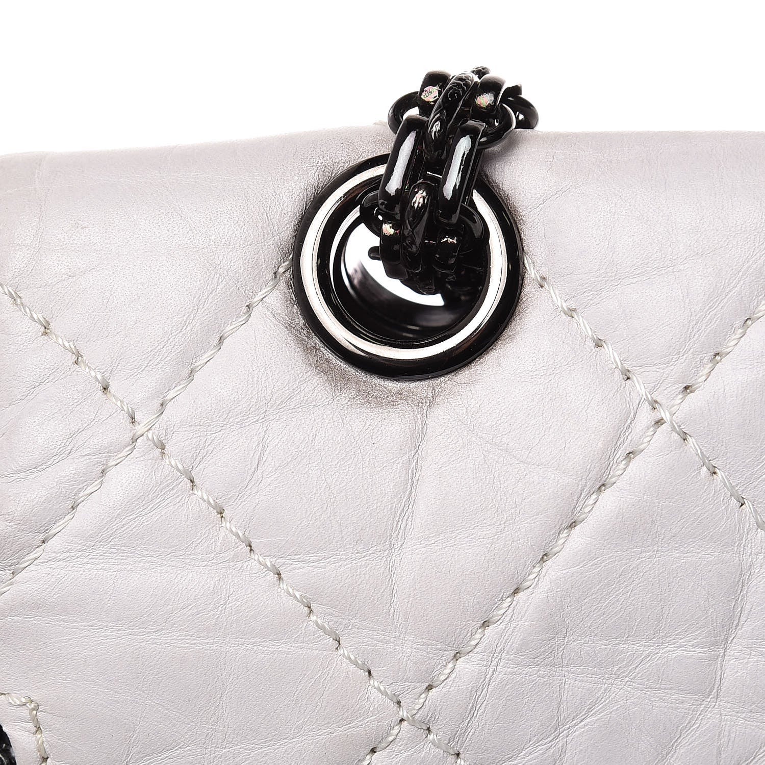 Chanel Aged Calfskin Reissue XL Maxi Flap White 17 of 19