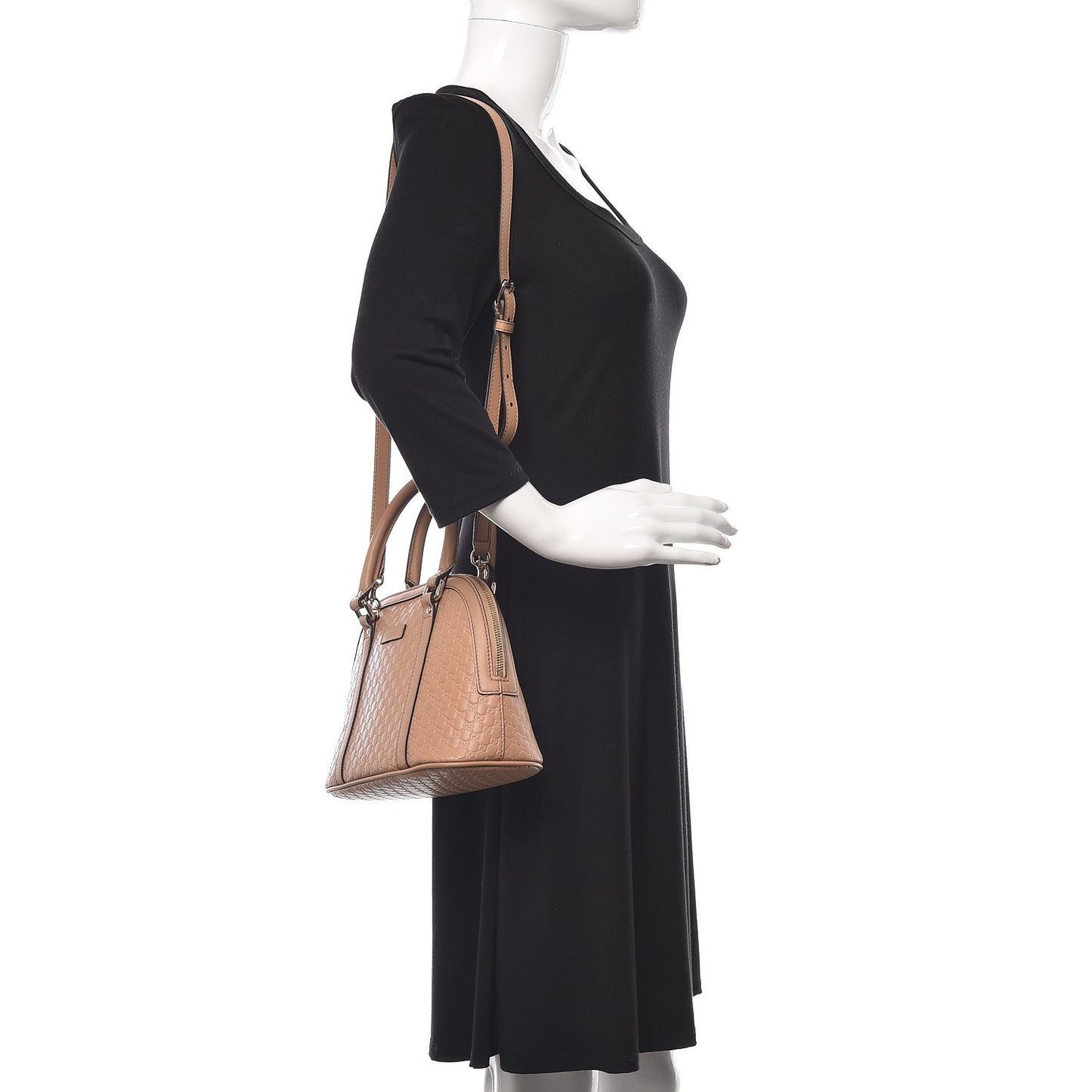 Soft Microguccissima Mini Dome Bag Camelia