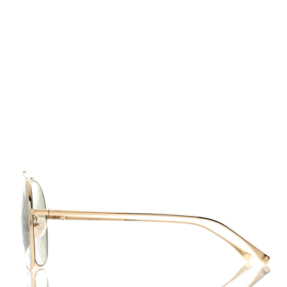 Fendi Metal Fendi Forever Aviator Sunglasses FF0407/G/S Gold 3 of 7