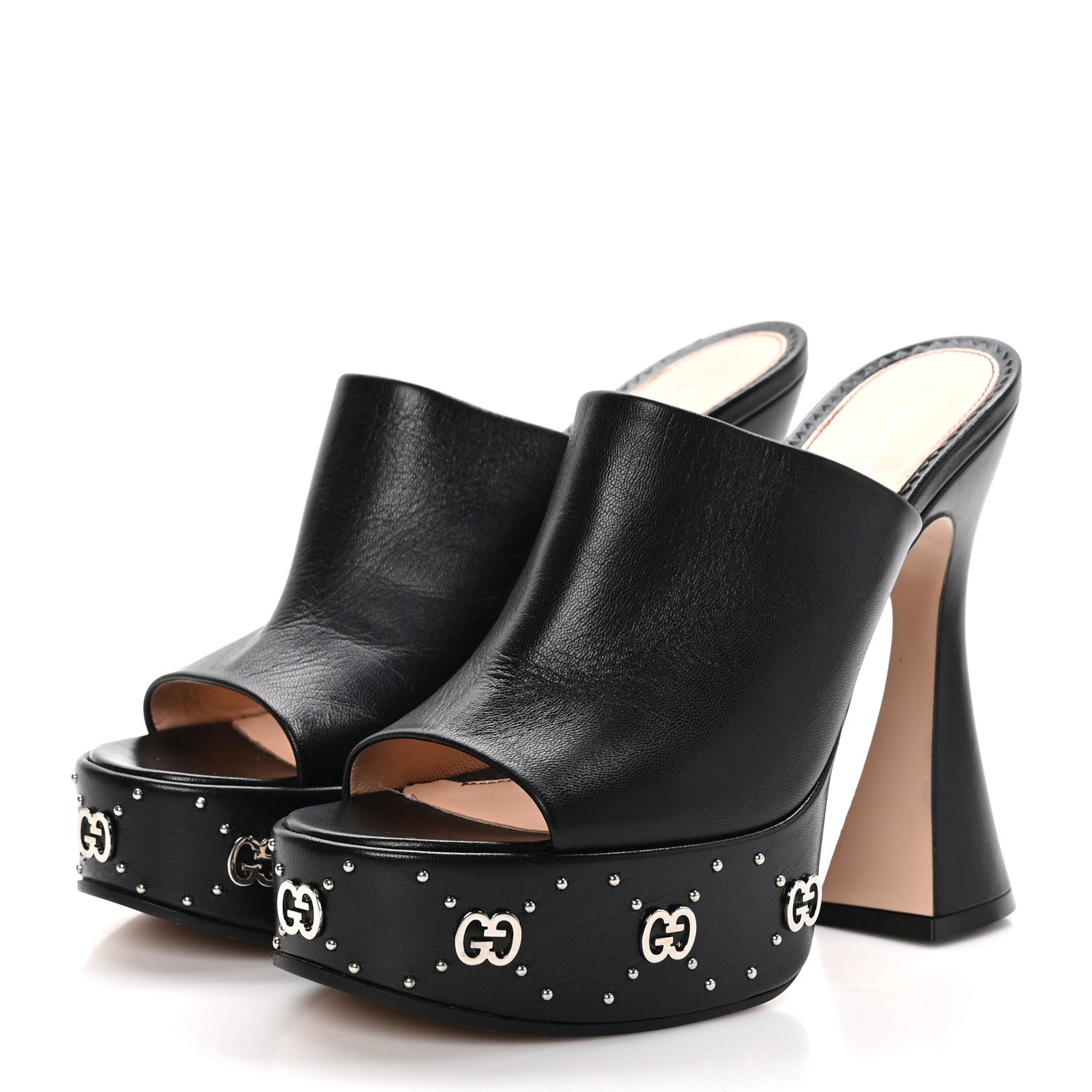Gucci Malaga Kid Janaya 150mm Platform Sandals 39.5 Black 3 of 9