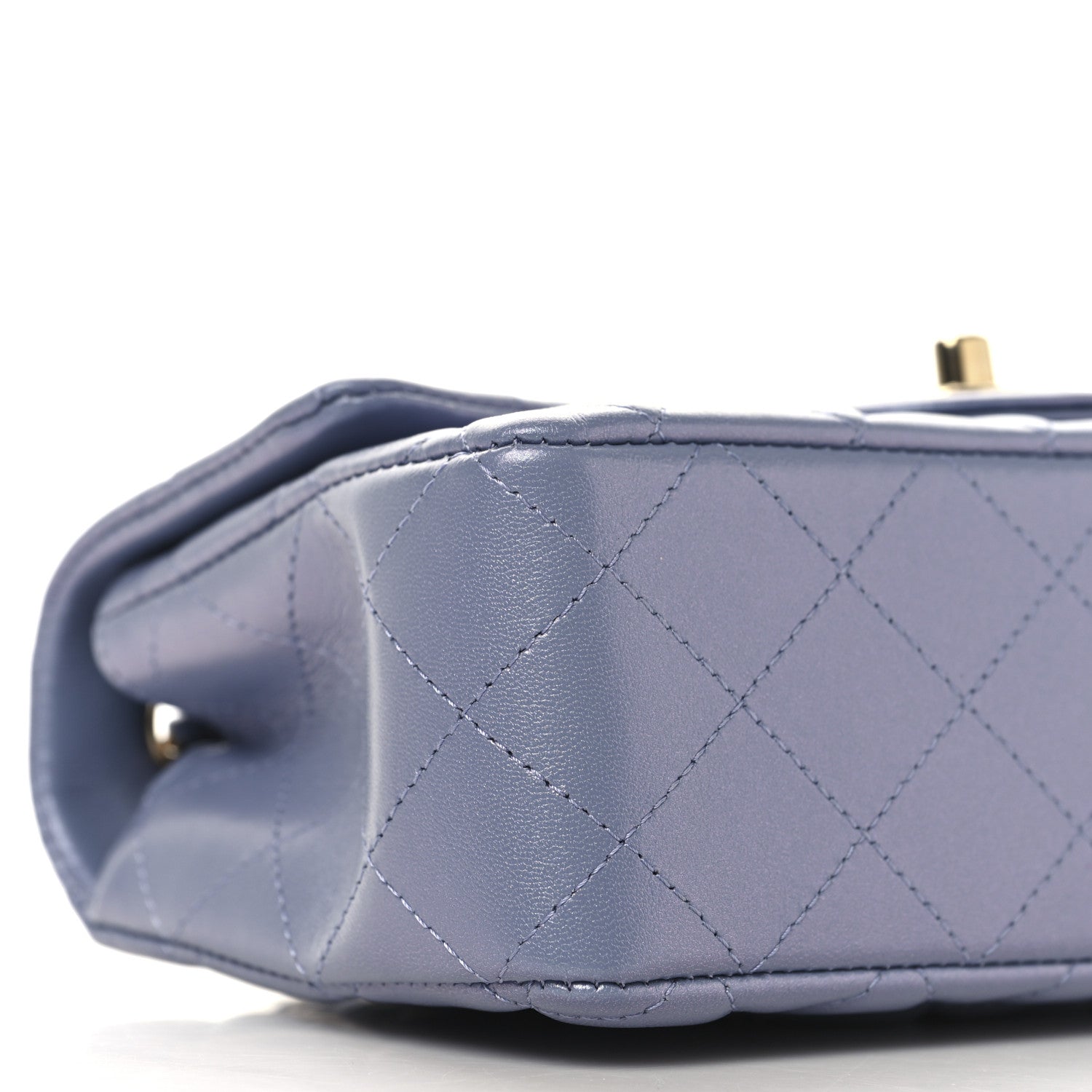Chanel Iridescent Lambskin Quilted Mini Rectangular Flap Light Purple 9 of 10