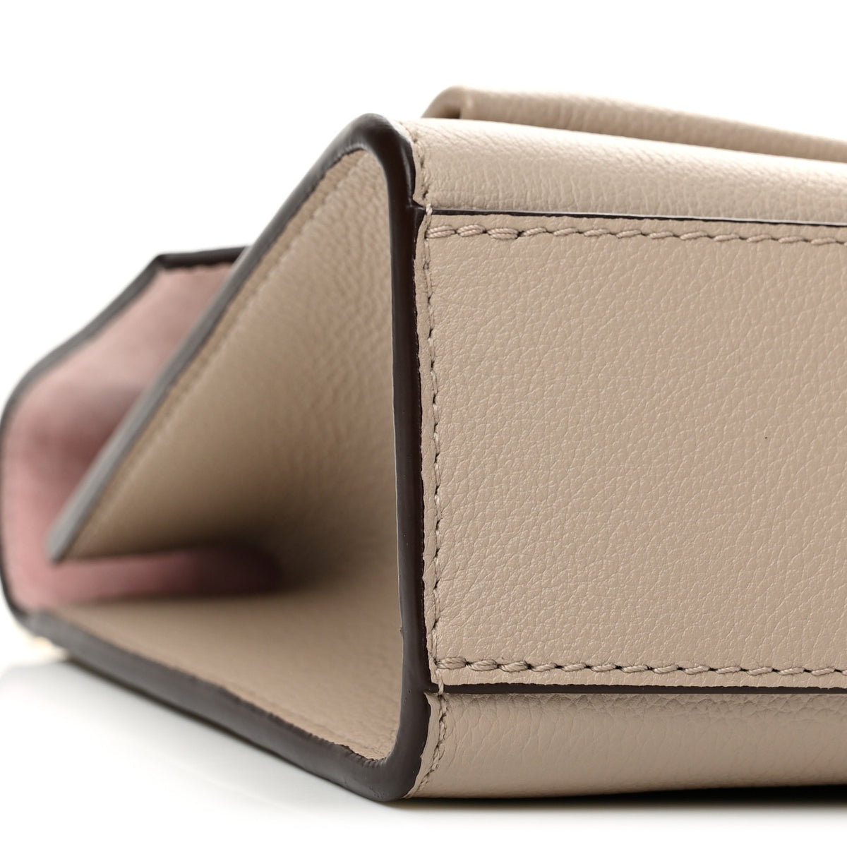 Soft Calfskin Mylockme Chain Bag BB Greige