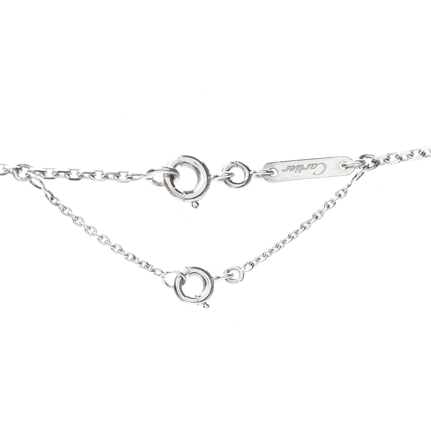 Cartier 18K White Gold Medium Hearts and Symbols Necklace 4 of 5