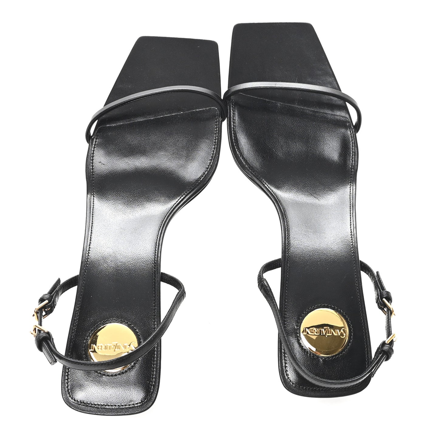 Satin Slingback Jaspe 55 Sandals  41 Black