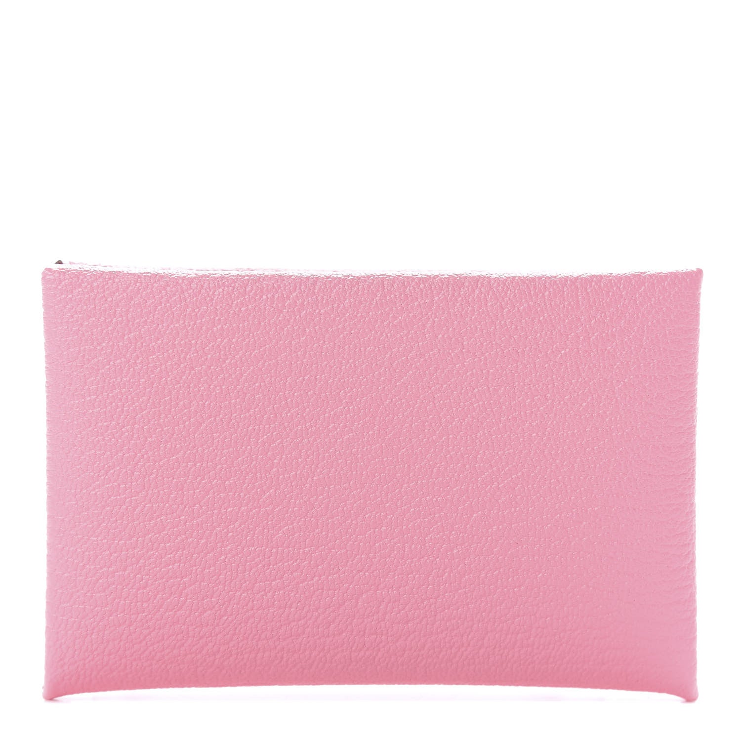 Hermes Chevre Verso Calvi Card Case Rose Confetti Brique 1 of 7