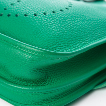 Hermes Taurillon Clemence Evelyne III PM Vert Menthe 24 of 28