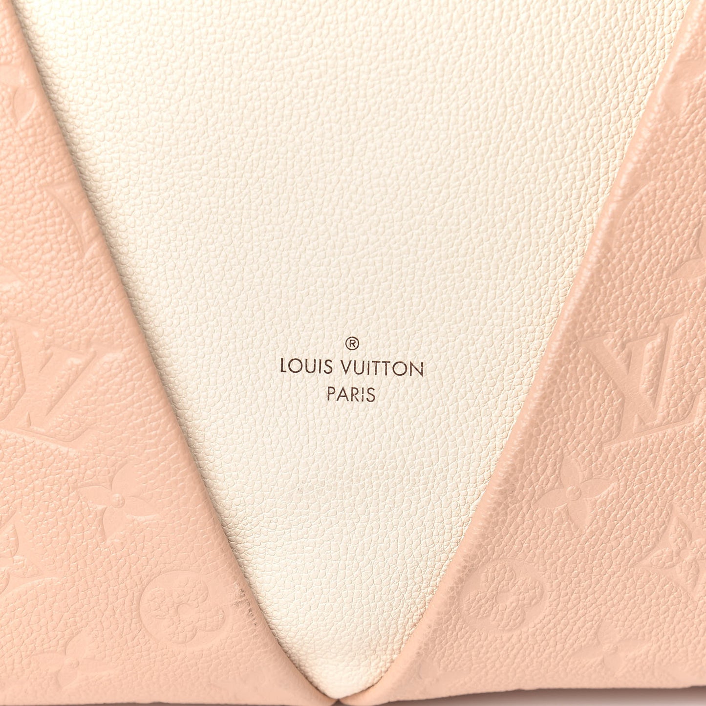 Empreinte V Tote MM Beige Rose Creme