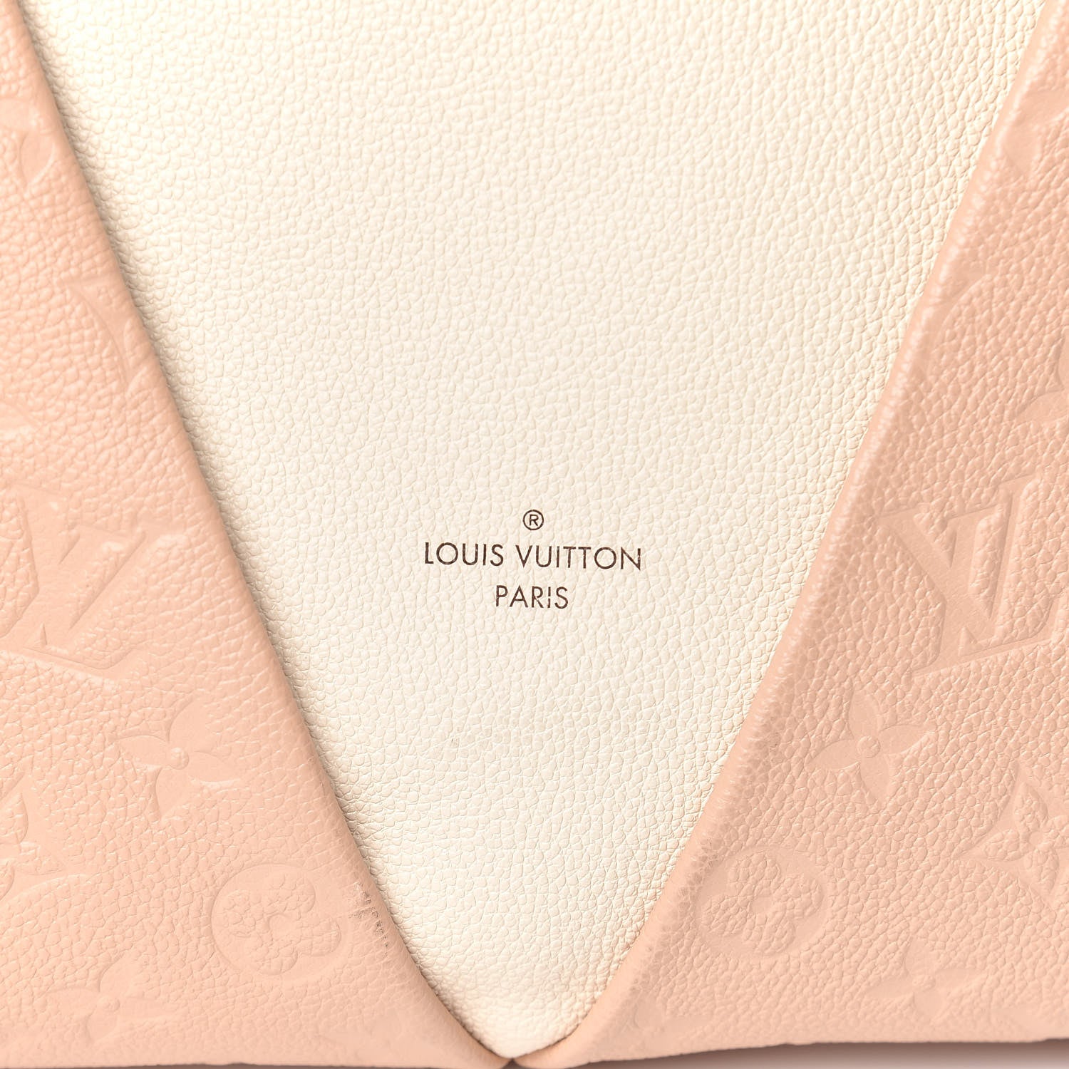 Louis Vuitton Empreinte V Tote MM Beige Rose Creme 12 of 13