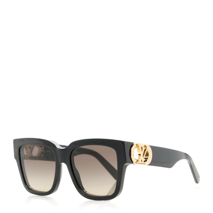 Louis Vuitton Acetate LV Link PM Square Sunglasses Z1566W Black 1 of 10