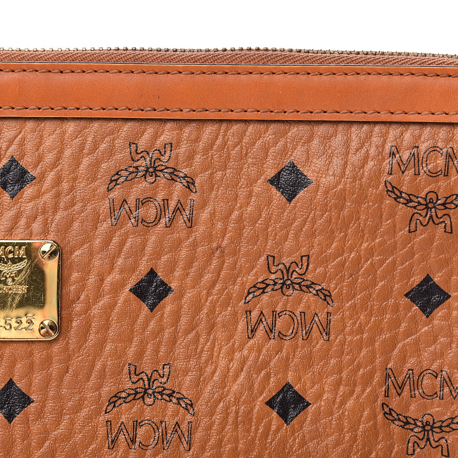 MCM Visetos Mini Pouch Cognac 14 of 14