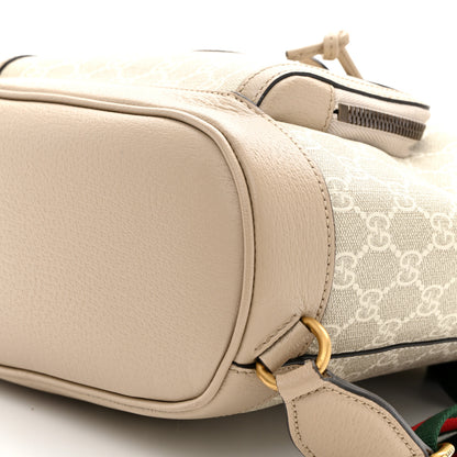 Gucci GG Supreme Monogram Azalea Calfskin Retro Interlocking G Buckle Backpack Beige Mystic White 10 of 10
