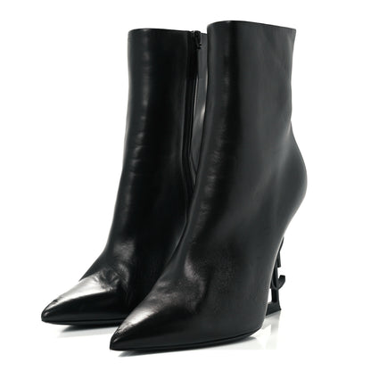 Saint Laurent Calfskin Opyum Ankle Boots 39.5 Black 2 of 11
