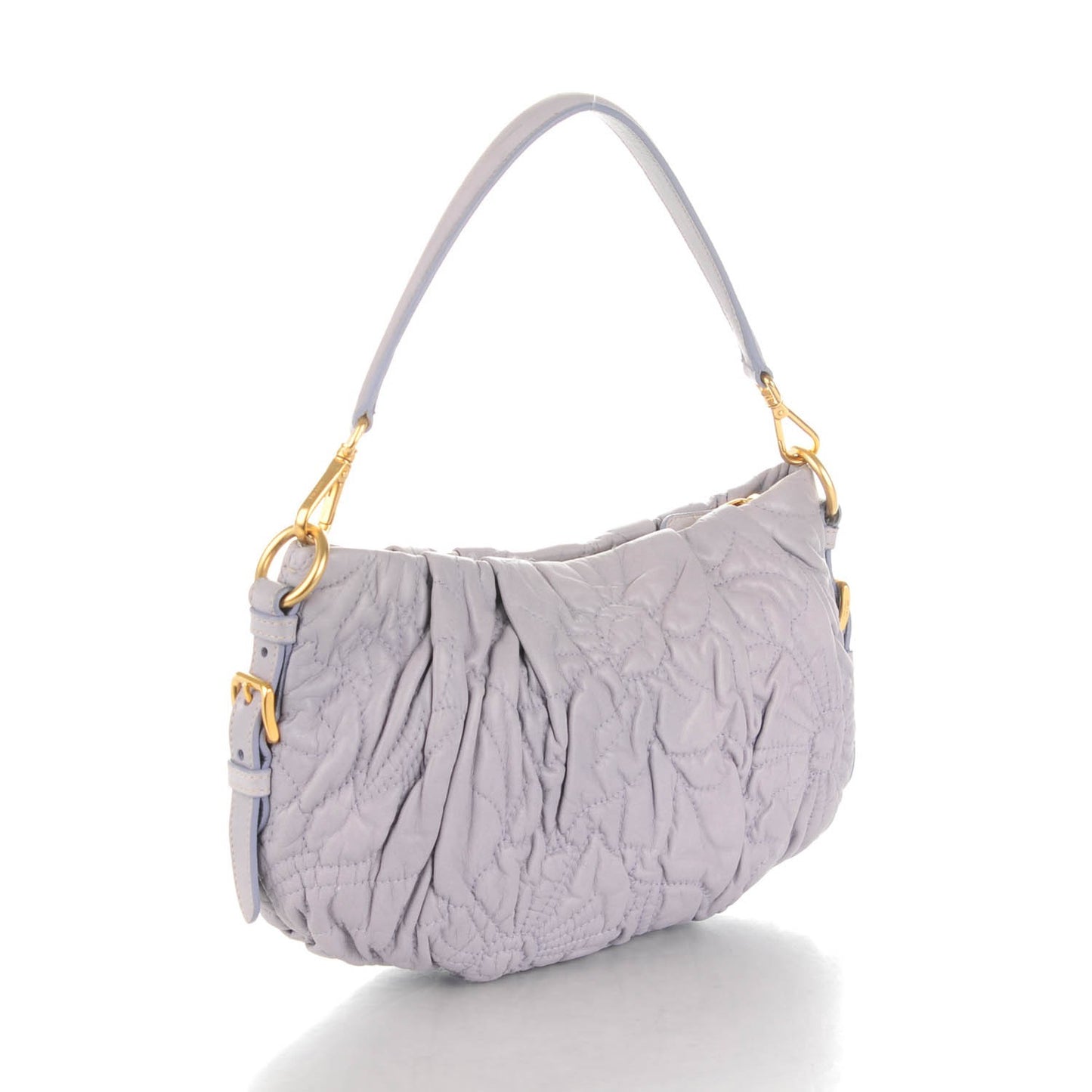 Nappa Stitches Shoulder Bag Glicine