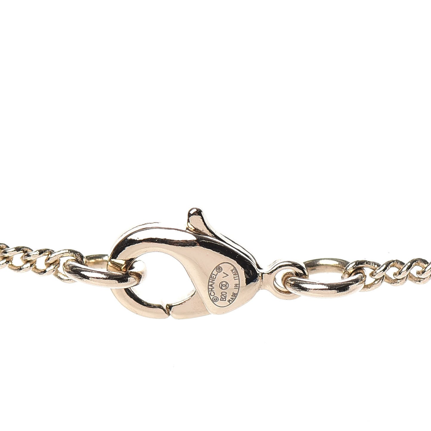 Crystal Pearl CC Lace Camellia Necklace Gold