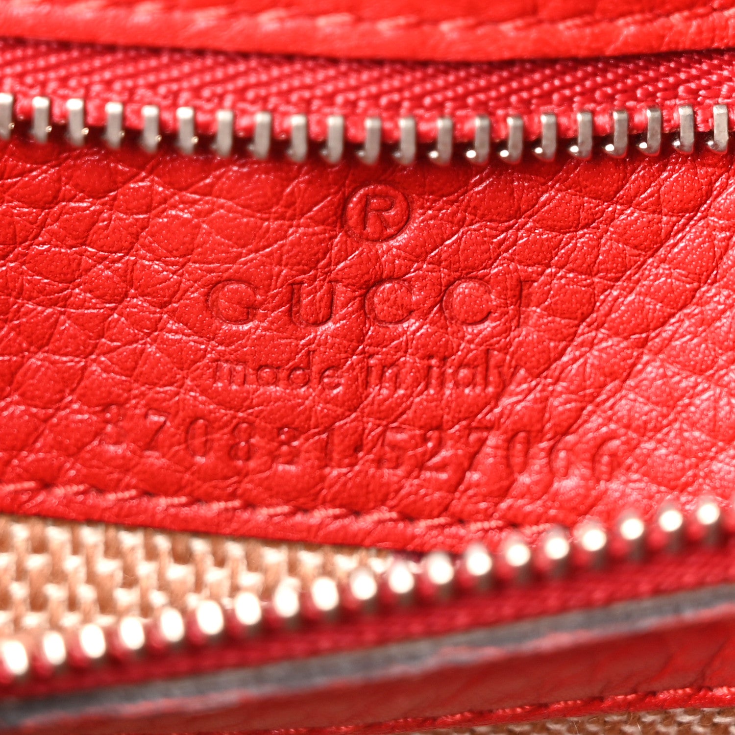 Gucci Cellarius Calfskin Small Bamboo Daily Top Handle Bag Hibiscus Red 6 of 9