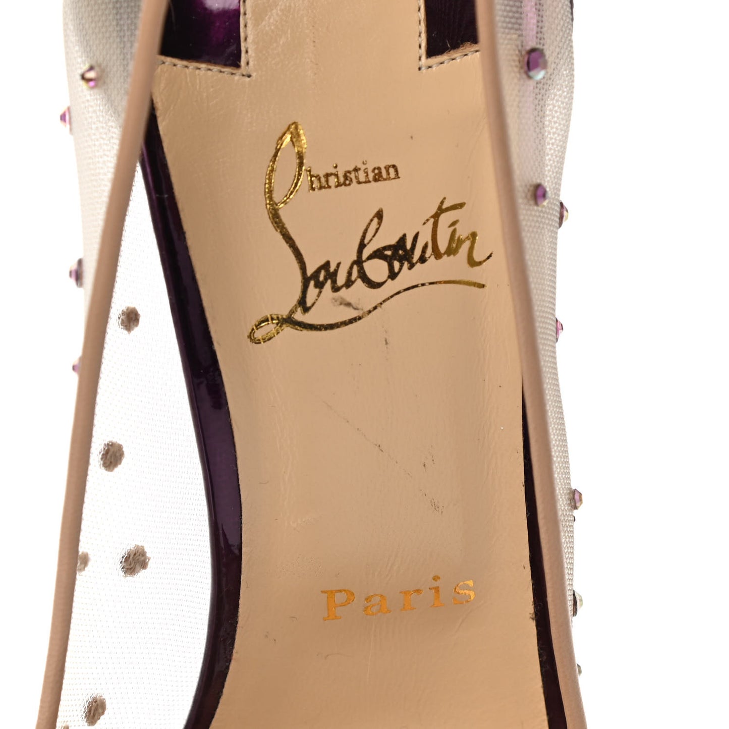 Rete Specchio Crystal Strass Follies 100 Pumps 39.5 Version Cosmos