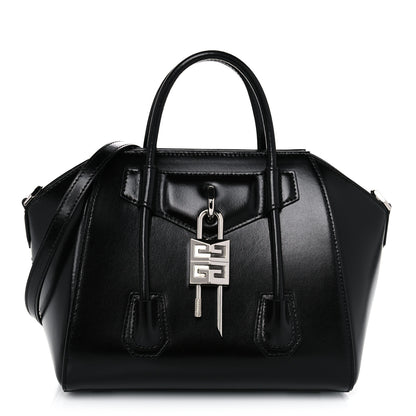 Givenchy Box Calfskin Mini Lock Antigona Shoulder Bag Black 1 of 13
