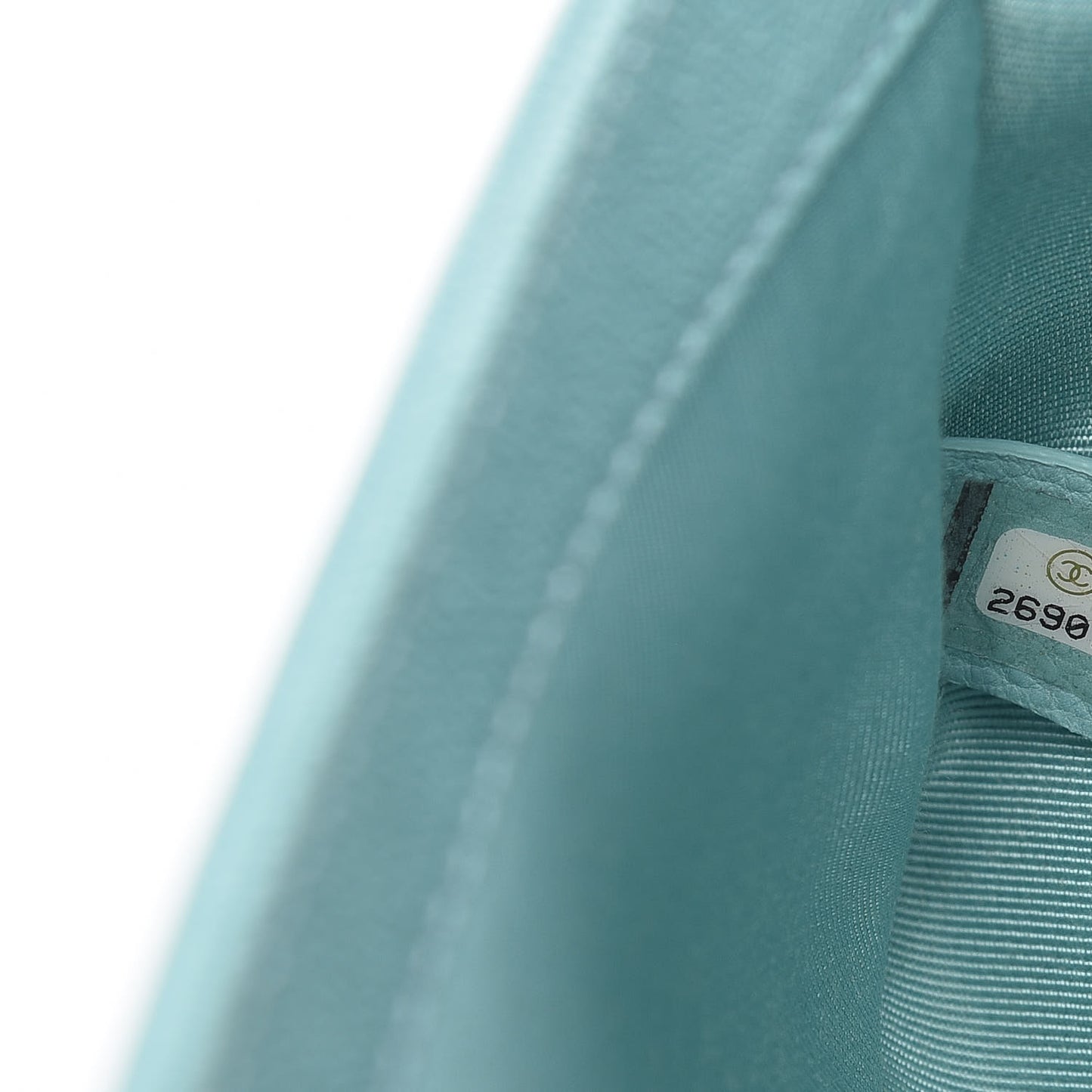 Caviar Quilted Small Boy Flap Light Blue