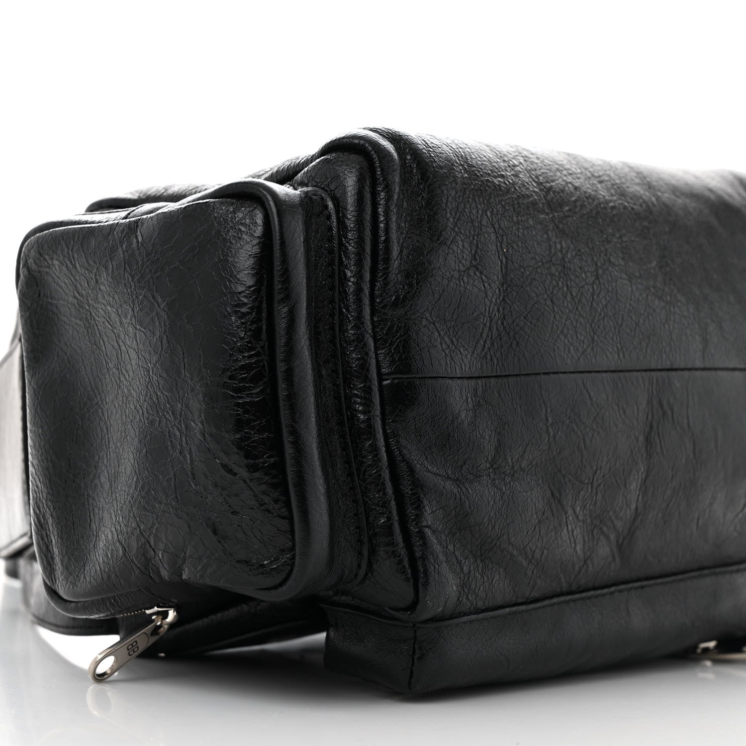 Balenciaga Agneau Arena Men's Superbusy Small Sling Zip Shoulder Bag Black 9 of 10