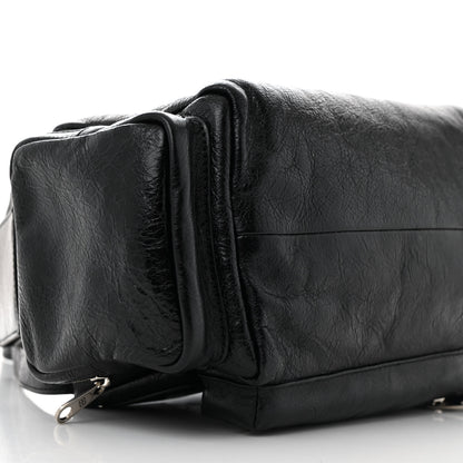 Balenciaga Agneau Arena Men's Superbusy Small Sling Zip Shoulder Bag Black 9 of 10