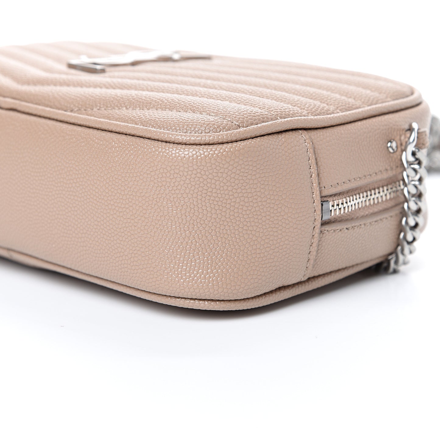 Grain De Poudre Matelasse Monogram Mini Lou Camera Bag Gold Sand