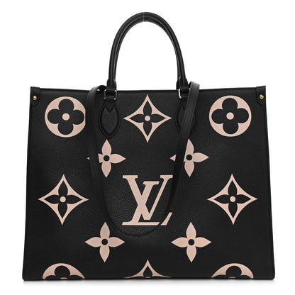 Louis Vuitton Empreinte Monogram Giant Onthego GM Black Beige 1 of 19